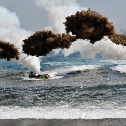 Түндүк Кореянын аскерлери Түштүк Корея менен деңиз чек арасын аткылады