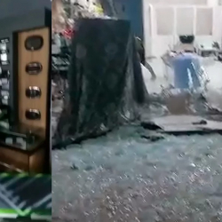 ВИДЕО - Өзбекстандын Сырдарыя шаарындагы аскердик кампада жарылуу болду