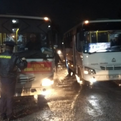 Патрулдук кызмат Өзбекстандан алынып келинген сегиз автобусту каттамдан алып салды