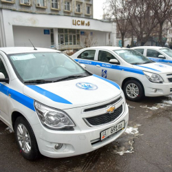 Бишкекские поликлиники получили санитарные машины для выездной амбулаторной службы