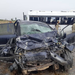 ВИДЕО - Ысык-Көлдө үрөй учурган жол кырсыгы катталды