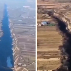 ВИДЕО - Опубликованы кадры разлома земной коры длиной 200 км после землетрясений в турецком Хатае