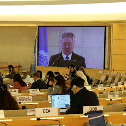 Кулубаев БУУнун Адам укуктары боюнча кеңешинин Жогорку деңгээлдеги сегментине катышты