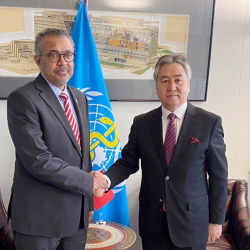 Глава МИД Кыргызстана провел встречу с гендиректором ВОЗ