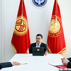 Садыр Жапаров ЖККУнун Башкы катчысы Имангали Тасмагамбетовду кабыл алды