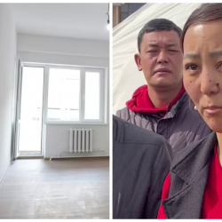 ВИДЕО - Ак-Ордодогу 4 баласы менен көчөдө калган келинге үй курулуп бүттү