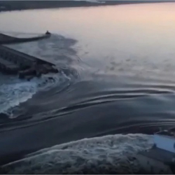 ВИДЕО - Украинанын Кахов ГЭСи толугу менен талкаланды