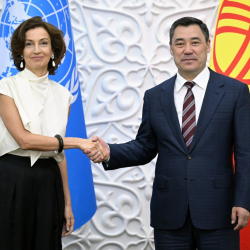 Садыр Жапаров ЮНЕСКОнун башкы директору менен жолугушту