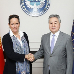 Жээнбек Кулубаев встретился с принцессой Зарой Ага Хан