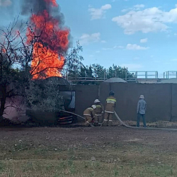 Сокулукта мунай базасындагы жарылуудан 4 адам жабыркады. Бирөөнүн абалы оор