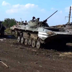 ВИДЕО - Бронетехника ВСУ попала на видео в «неприличной» позе