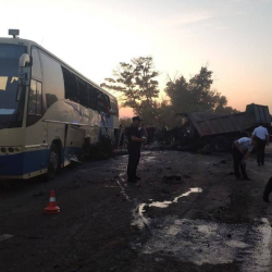 Дагестанда автобус жол кырсыгына кабылып, 8 адам каза болду