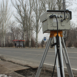 Айдоочуларга эскертүү. Чолпон-Ата шаарынын кире беришине көзөмөл комплекс орнотулду