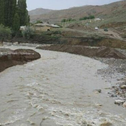Лейлектин Катраң айылында сел жүрүп, малдарды агызып кетти