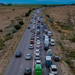 Ысык-Көл – Бишкек жолундагы тыгында 360 айдоочуга айып салынды