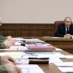 ВИДЕО - Путин атайын аскердик операциянын штабында жыйын өткөрдү