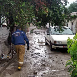 Таш-Көмүр шаарында сел жүрдү