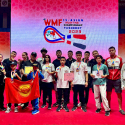 Кыргызстандын тайбокс боюнча курамасы Азия чемпионатында 18 медаль жеңди