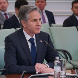 ФОТО - Госсекретарь США Блинкен прилетел с официальным визитом в Казахстан