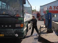 Өзбекстан газын бербей Жалал-Абадда автобустар ишин токтотту