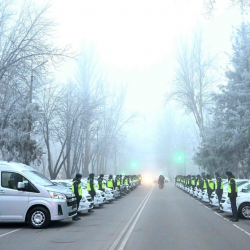 ИИМдин Баңгизаттарды мыйзамсыз жүгүртүүгө каршы күрөшүү кызматына 28 автоунаа тапшырылды