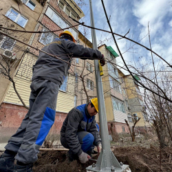 Бишкектин кичирайондорунда тышкы жарыктандыруу жаңыланууда