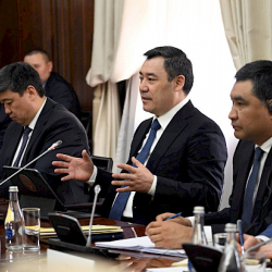 Садыр Жапаров Дүйнөлүк банктын аткаруучу директору Доминик Фаврды кабыл алды