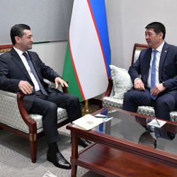 Элчи Жаманбаев Өзбекстандын тышкы иштер министри менен жолукту