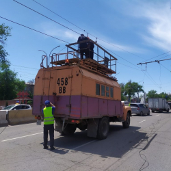 Жол кырсыгына байланыштуу 14-троллейбустун каттамы убактылуу өзгөрдү