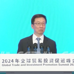CCTV+: Зампредседателя КНР Хань Чжэн принял участие в церемонии открытия Глобального саммита по содействию торговле и инвестициям
