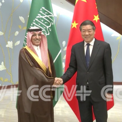 CCTV+: Кытайдын вице-премьери Сауд Арабиянын каржы министри менен жолугушту