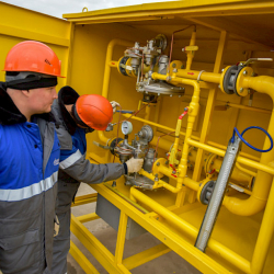 Бишкектин Төкөлдөш конушуна газ берилди