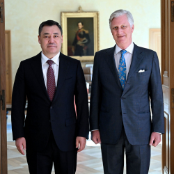 Садыр Жапаров в Брюсселе встретился с королем Бельгии Филиппом