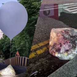 Түндүк Корея Түштүк Кореяга кайрадан таштанды байланган шарларды учурду