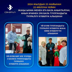 Жаңы төрөлгөн балдарга күбөлүк берүү боюнча санариптик долбоор ишке кирди