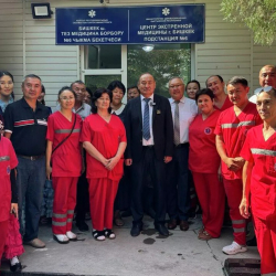 Бишкектин Лебединовка аймагында элди тез жардам менен тейлеген жай ачылды