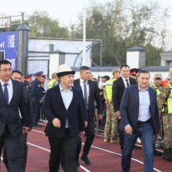 Кочкор-Ата шаарында жаңы стадион ачылды