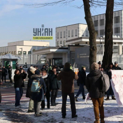 Киевде АКШ менен келишимге каршы нааразычылык акциясы өтүүдө