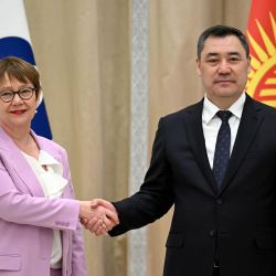 Президент Садыр Жапаров Европа реконструкциялоо жана өнүктүрүү банкынын Президенти Одиль Рено-Бассо менен жолугушту