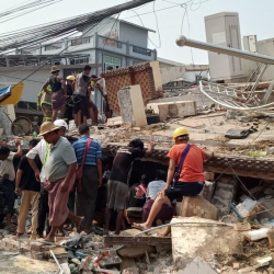 Мьянмадагы жер титирөөнүн курмандыктары 3,4 миңден ашты