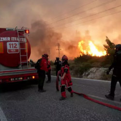 В курортном районе Турции разгорелся лесной пожар
