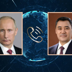 Состоялся телефонный разговор Президента Садыра Жапарова с Президентом России Владимиром Путиным