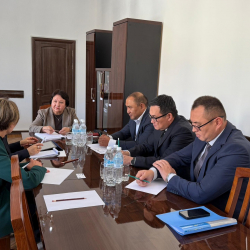 Жогорку Соттун судьясы Эльмира Байтикова ЕККУнун Демократиялык институттар жана адам укуктары боюнча бюросунун (БДИПЧ) делегациясы менен жолугушту