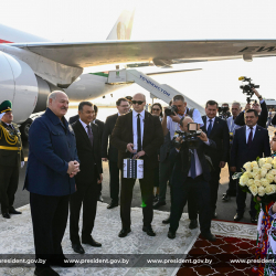 Президент Беларуси Александр Лукашенко прибыл с рабочим визитом в Таджикистан
