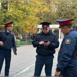 Ленин районундагы мектептерде милиция күчөтүлгөн тартипте иш алып барууда