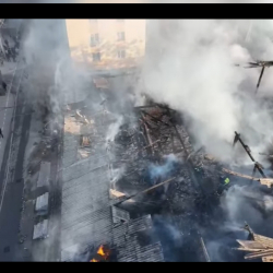 Бишкектеги өрттөн 2 адам жабыркады