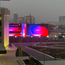 «Ынтымак Ордонун» түндүк тарабына LED-экран орнотулду