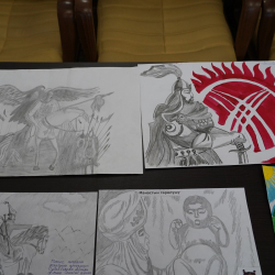 Жогорку сот «Манас» эпосу боюнча угуу декадасынын жана сот тутуму кызматкерлеринин балдары арасында өткөн сүрөт сынагынын жыйынтыгын чыгарды