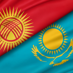 Консулдук департаменттин директорунун орун басары Алмазбек Байбосов Казакстандын Элчилигинин кеңешчи-консулу Нурлан Гильманов менен жолугушту