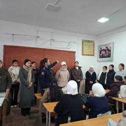 Бужум айылында окуучулардын коопсуздугу багытында профилактикалык иш-чаралар өткөрүлдү